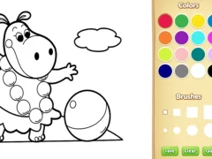 Spel Baby Farm Animals Coloring Book for Kids online