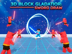 Spel 3D Block Gladiator: Sword Draw online