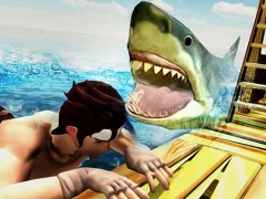 Spel Raft Angry Shark Hunting online