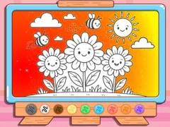 Spel Coloring Book: Happy Flower online