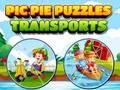 Spel Pic Pie Puzzles Transports online