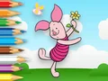 Spel Coloring Book: Piglet Holds Toy Windmill online