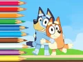 Spel Coloring Book: Bluey And Bingo Holiday online