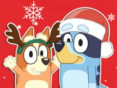 Spel Jigsaw Puzzle: Bluey Christmas Gift online