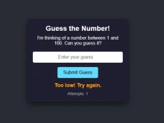 Spel Number Guessing online
