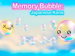 Spel Memory Bubble: Japanese Kana online