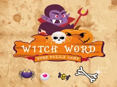 Spel Witch Word Halloween Puzzel Game online