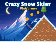 Spel Crazy Snow Skier: Platformer online