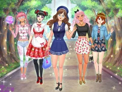 Spel High School Anime Dress Up online