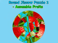 Spel Round jigsaw Puzzle 2 - Assemble Fruits online