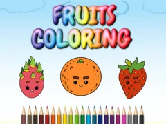 Spel FRUITS COLORING online