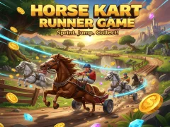 Spel Horse Kart Runner Game online