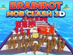 Spel Brainrot Mob Clash 3D online