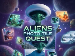 Spel Aliens Photo Tile Quest online