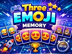 Spel Three Emoji Memory online