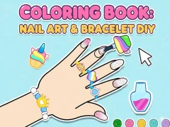 Spel Coloring Book: Nail Art & Bracelet Diy online