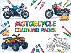 Spel Motorcycle Coloring Pages online