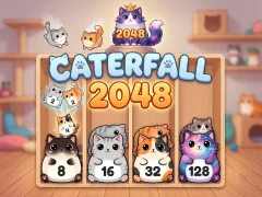 Spel Caterfall 2048 online