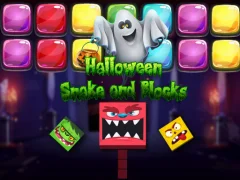 Spel Halloween Snake and Blocks online