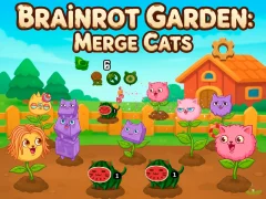 Spel Brainrot Garden. Merge Cats online