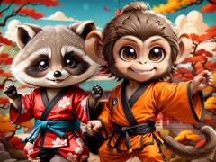 Spel Kung-Fu Little Animals online