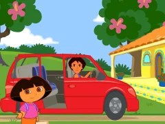 Spel Dora The explorer Dora's Ride-Along City Adventure online
