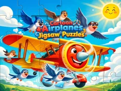 Spel Cartoon Airplanes: Jigsaw Puzzles online