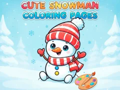 Spel Cute Snowman Coloring Pages online