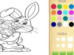 Spel Easter Bunny Coloring Book for Kids online