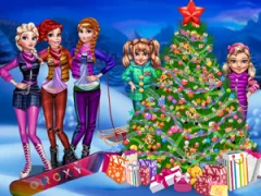 Spel Princesses Christmas tree online