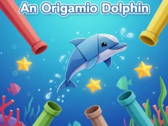 Spel An origami dolphin online