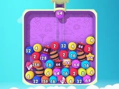 Spel Bubble Merge 2048 online
