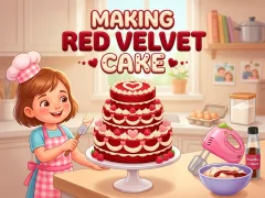 Spel Making Red Velvet Cake online