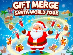 Spel Gift Merge Santa World Tour online