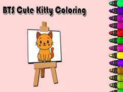 Spel BTS Cute Kitty Coloring online