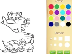Spel Cats Coloring Book For Kids online