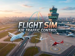 Spel Flight Sim Air Traffic control online