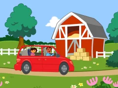 Spel Dora The explorer Dora's Ride-Along Animal Photo Adventure online