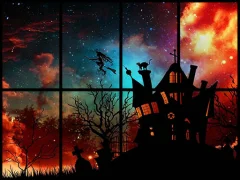 Spel Sliding Halloween Party online
