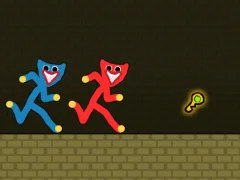 Spel Red and Blue Stickman Huggy online