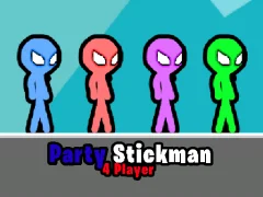 Spel Party Stickman 4 Player online