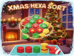 Spel Xmas Hexa Sort online
