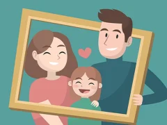 Spel Happy Family Puzzle online