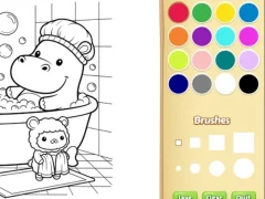 Spel Cozy Friends Coloring Book for Kids online