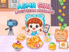 Spel ASMR Girl: Livestream Mukbang online