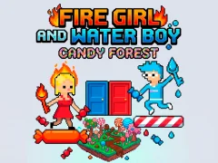 Spel Fire Girl and Water Boy Candy Forest online