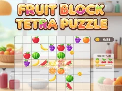 Spel Fruit Block Tetra Puzzle online