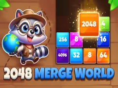 Spel 2048 Merge World online