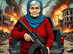 Spel Grandma with machine-gun: Apocalypsis online