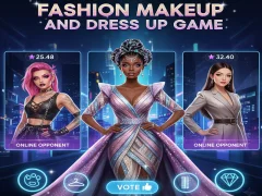 Spel Fashion Makeup And Dress Up Game online